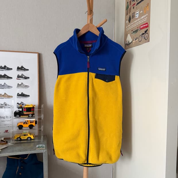 patagonia Synchilla Vest Yellow Blue XL