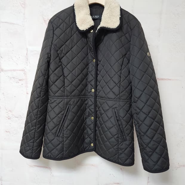 랄프로렌 블랙 퀼팅 자켓