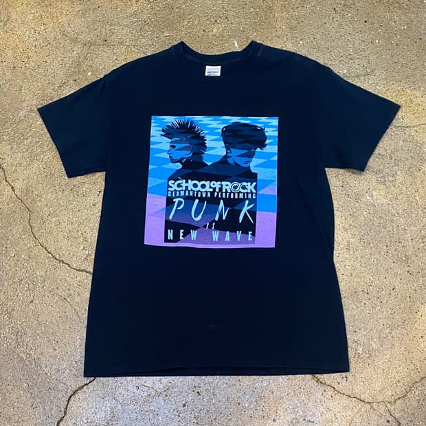 미국 빈티지 스쿨오브락 투어티 락티셔츠 반팔티