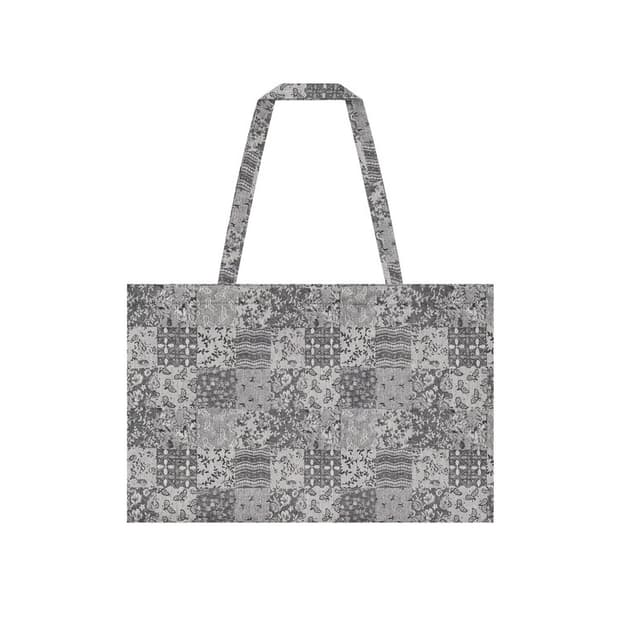starryfairy Jacquard Patch Bag Grey