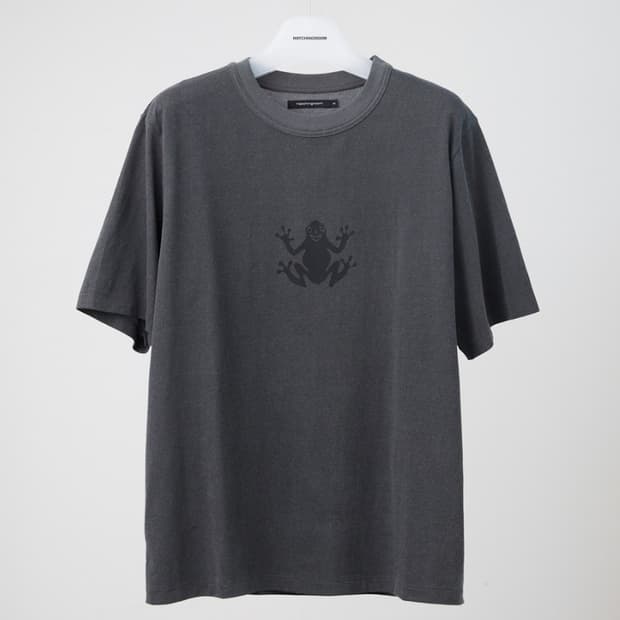 Frog Tee Dyed Charcoal