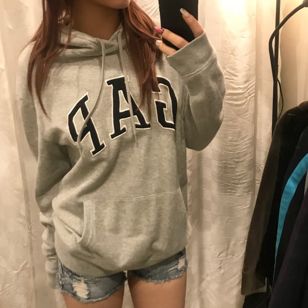 GAP 갭 모리걸 스포티 그레이 후디