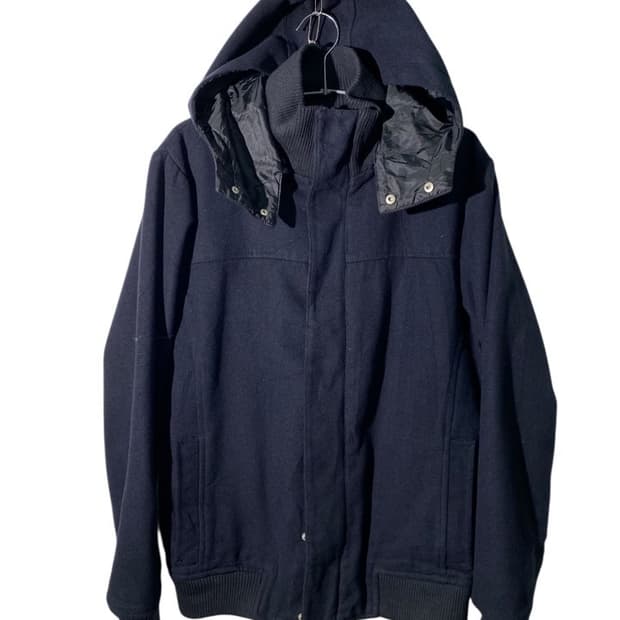 trap.u black 후드 블루종