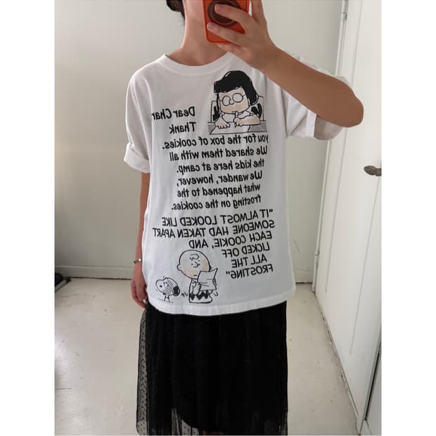 일본빈티지 스누피 반팔티