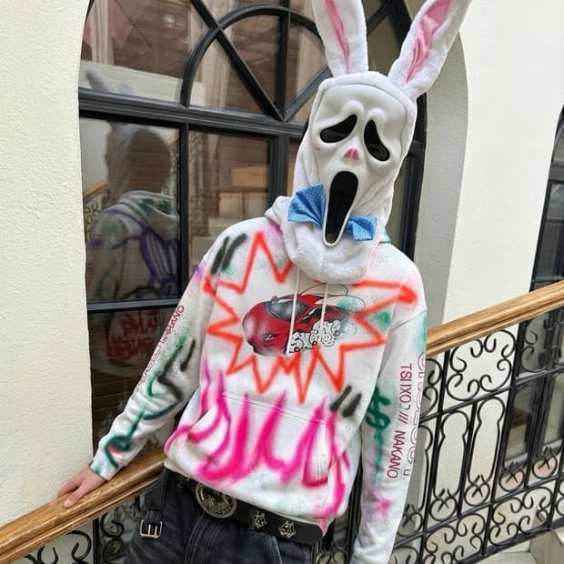 Skoloct 26ss 그래피티 기모후드105