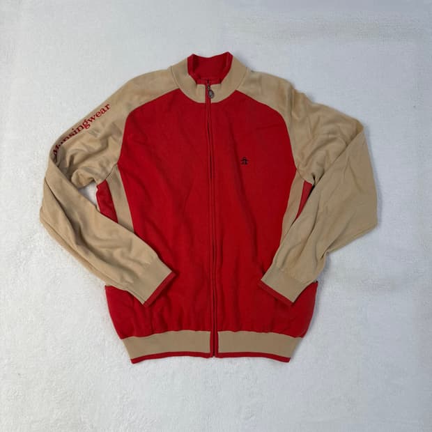 L 먼싱웨어 방풍 니트 집업 자켓 0227T