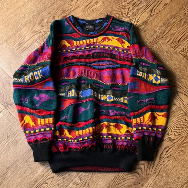 [S]90's EMAROO 오스트레일리아 케이블 니트