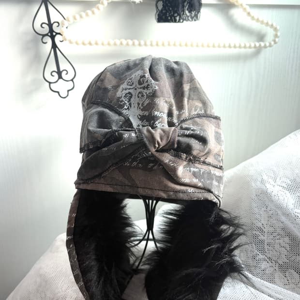 hurt204 메이드 리본 카모 트루퍼 햇 