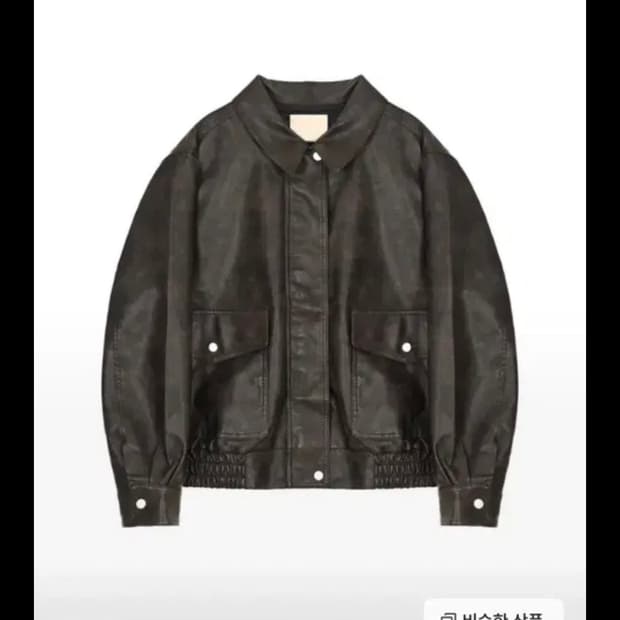 키이라 딥브라운 가죽자켓