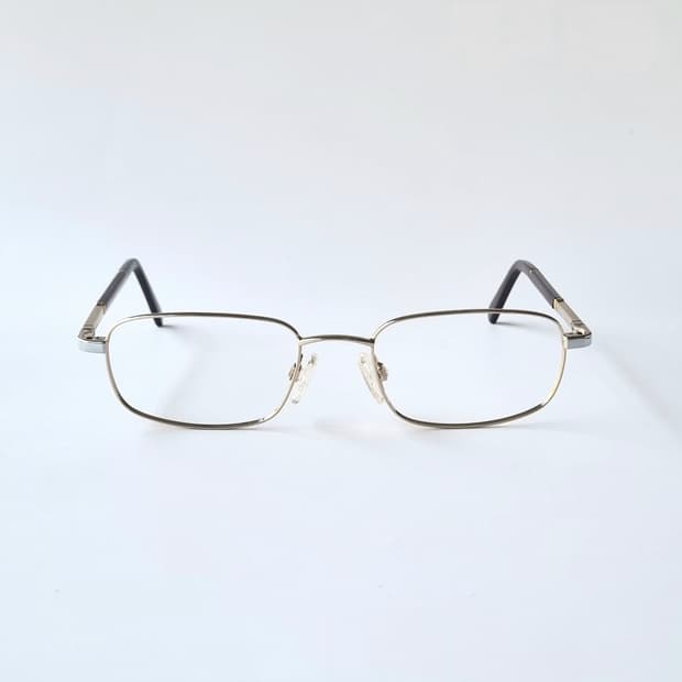 데드스탁 슬림 골드 메탈 스퀘어 안경테 729