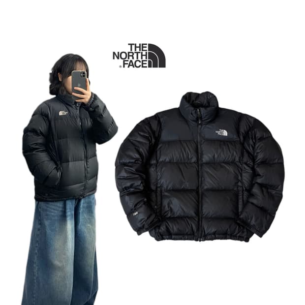 노스페이스 700 눕시 구스다운 푸퍼 패딩 블랙