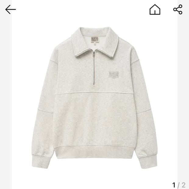 마리떼 집업 맨투맨 새상품[L]