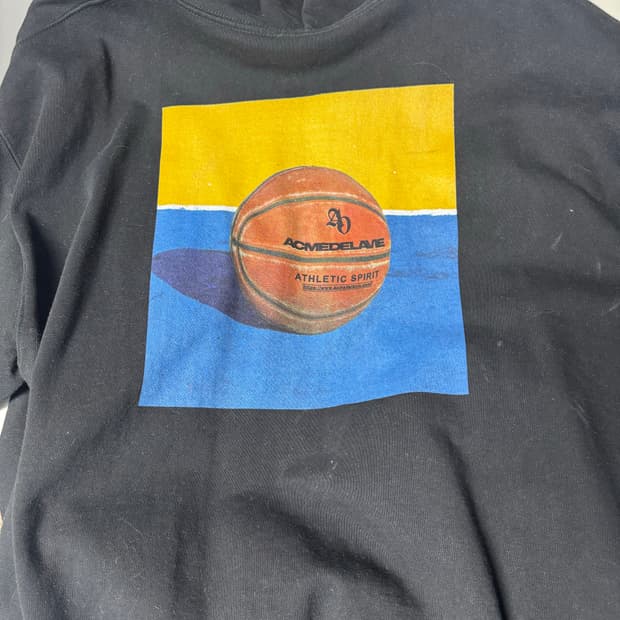 ACMEDELAVIE 아크메드라비 농구 그래픽 블랙 후드집업 엑스라지