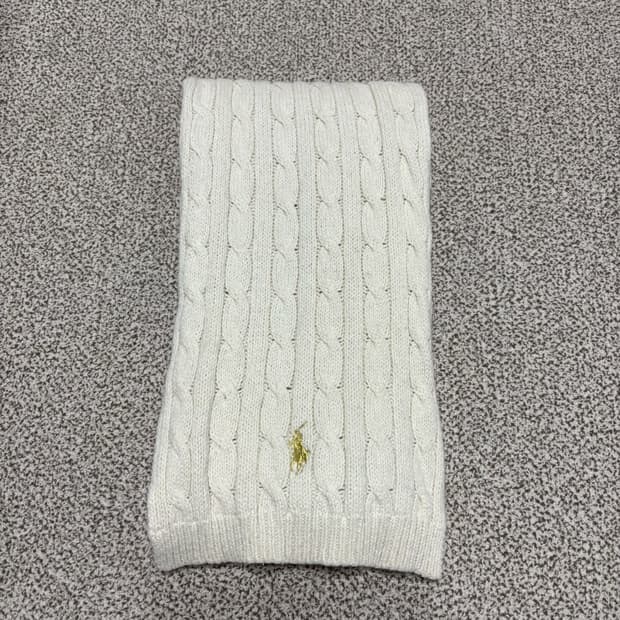 [택포,울20] 폴로 랄프로렌 꽈배기 케이블 머플러 목도리 [A]