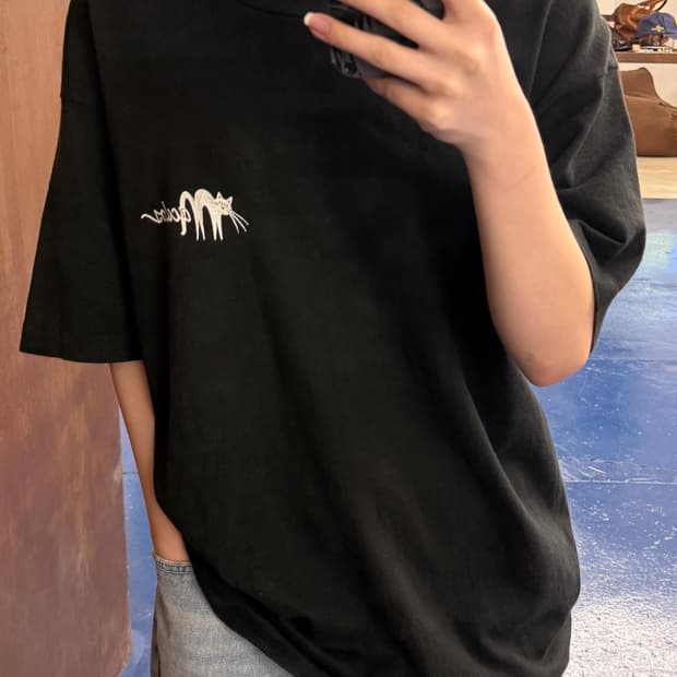 1990s 할로윈 고스트 싱글스티치 반팔티 