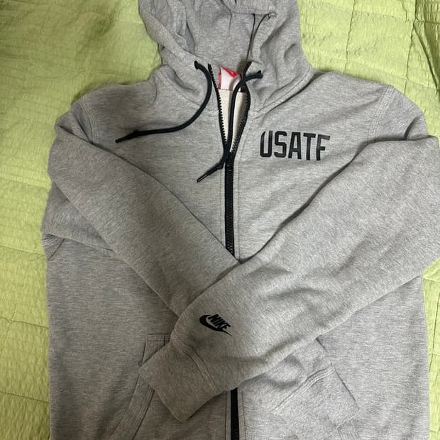 나이키 USATF 후드 집업 회색 남녀공용 L 100
