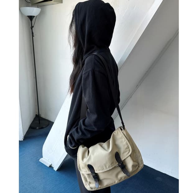 Mild cotton sweat hooded parka