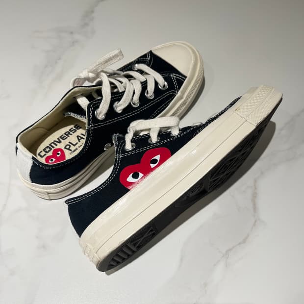 [착용 5회 미만] 민트급 꼼데가르송 컨버스 [220] 