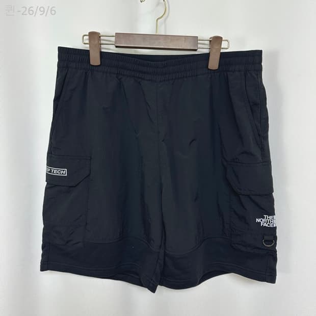 노스페이스 남자 나일론 밴딩 반바지 검정 L (34-36인치정도)
