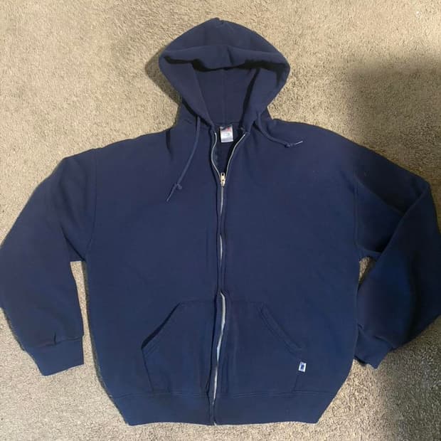 러셀 애슬레틱 빈티지 후드 집업