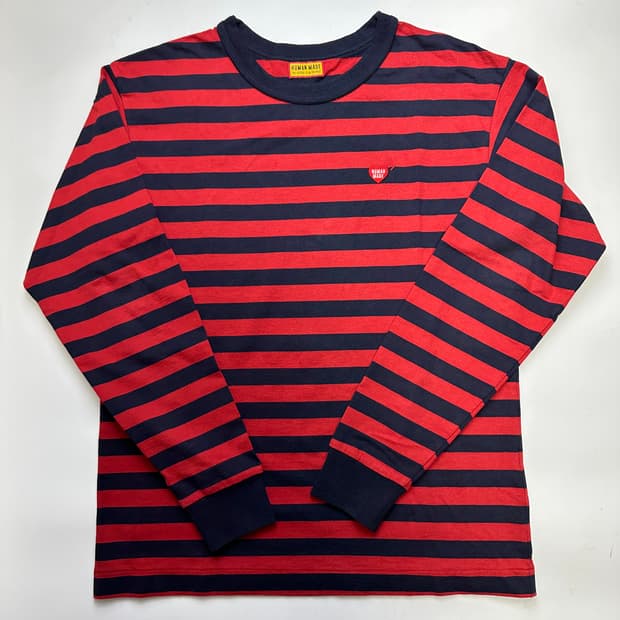 HUMAN MADE 휴먼메이드 스트라이프 롱슬리브 티셔츠