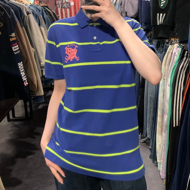 [IM] 폴로 랄프로렌 반팔 피케 셔츠 블루