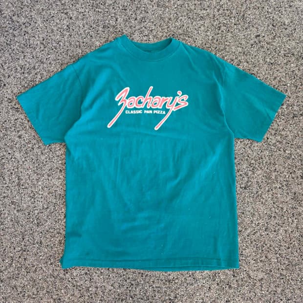 90s 미제 싱글스티치 헤인즈 프로모 티셔츠 L