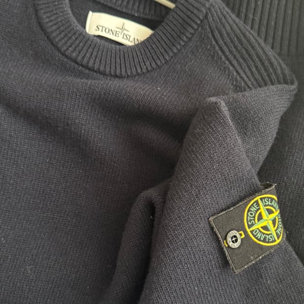 스톤아일랜드 네이비 니트 정품