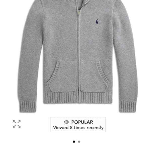 새거)폴로 랄프로렌 보이즈xl 니트집업 미스치프 코이세이오 꼼데가르송