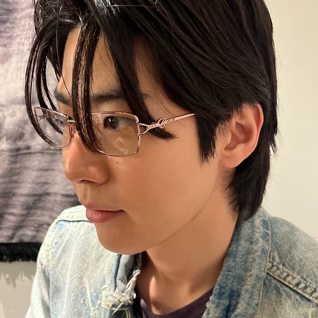 Chopard 핑크 큐빅 안경테 deadstock