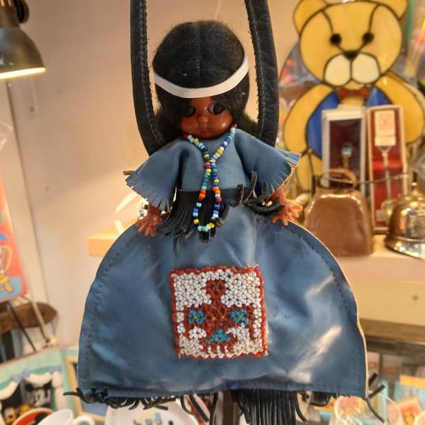 50년대 미국 빈티지Sleepy Eyes Carlson 인디언 인형