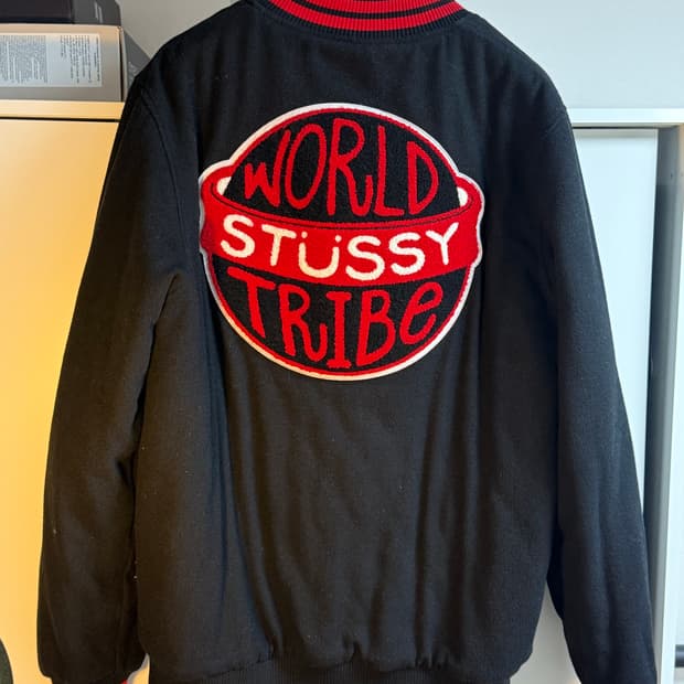 스투시 35주년 월드 트라이브 울 자켓