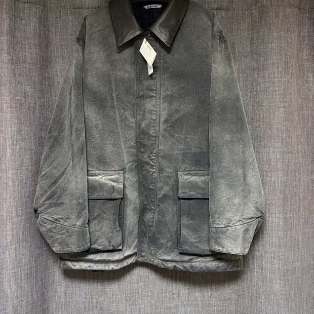 [5]오라리 프로덕트 다이드 오가닉 코튼 덕 블루종 블랙 판매합니다. 