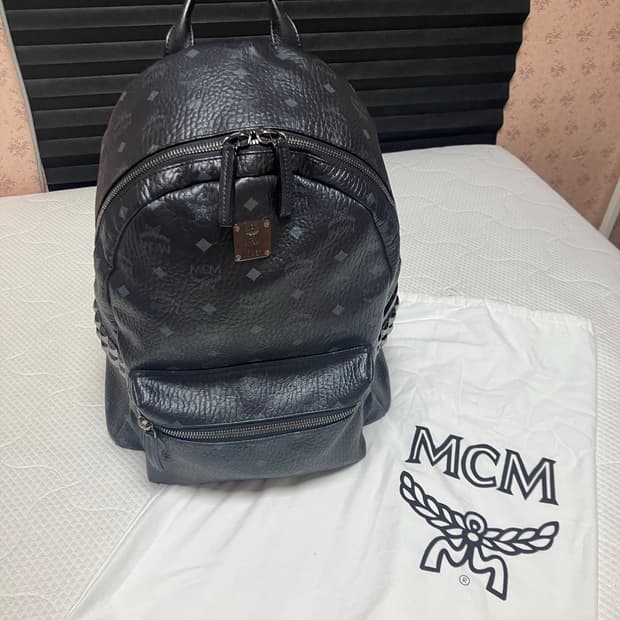 MCM 비세토스 스타크 백팩 블랙 L