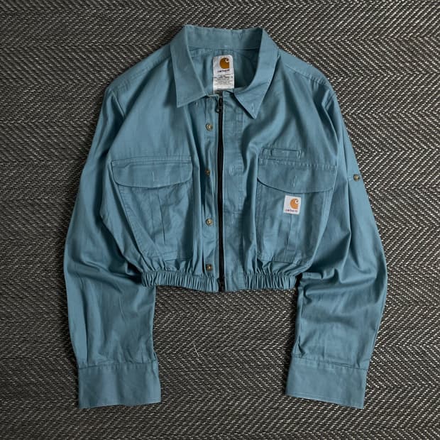 칼하트 크롭 리메이크 투웨이 셔츠 자켓o 3003