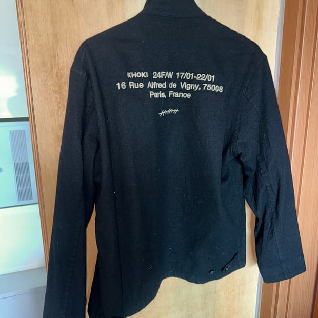 khoki 축융 울 집업자켓