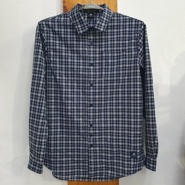 밀레 긴팔체크 골프셔츠(100)