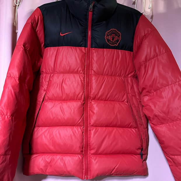 나이키 맨체스터 유나이티드 패딩  나이키 맨유 패딩 맨유패딩 레드
