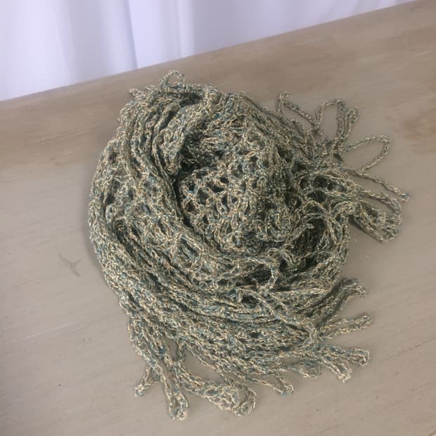 glitter net scarf