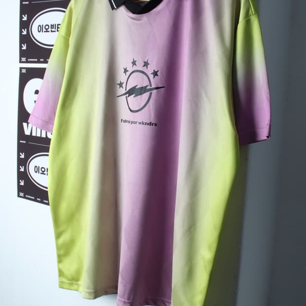 (L-2XL) 위캔더스 반팔 카라 티셔츠 유니폼 컬러믹스-H32292