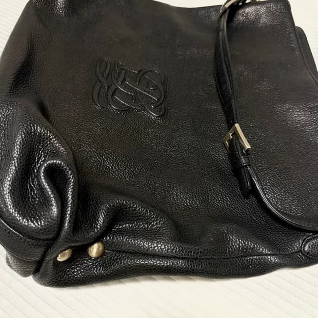 루이까또즈 빅로고 빈티지 가죽 숄더백 토트백