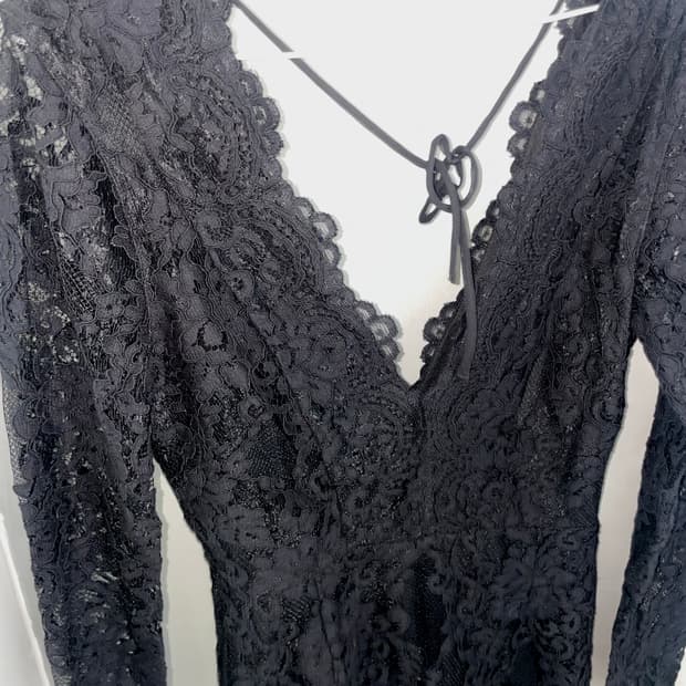 H&M 블랙 레이스 원피스