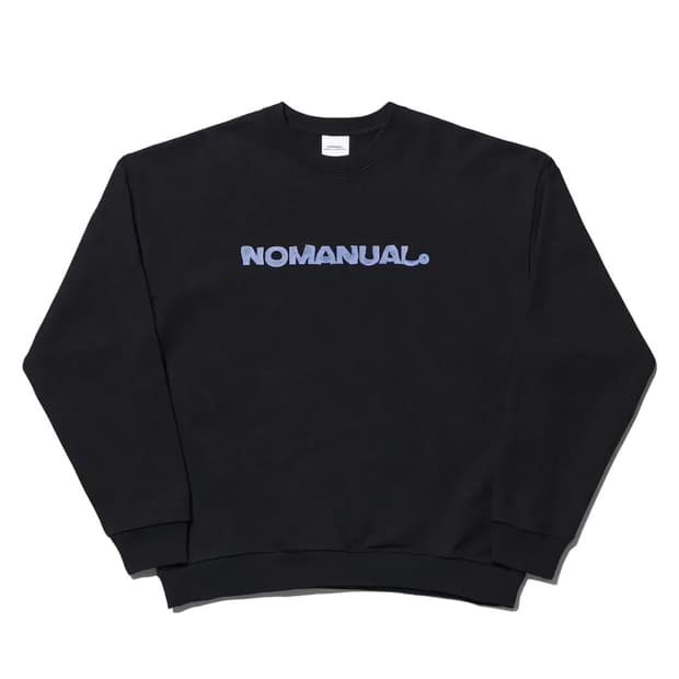 노매뉴얼 DISTORTION LOGO SWEATSHIRT