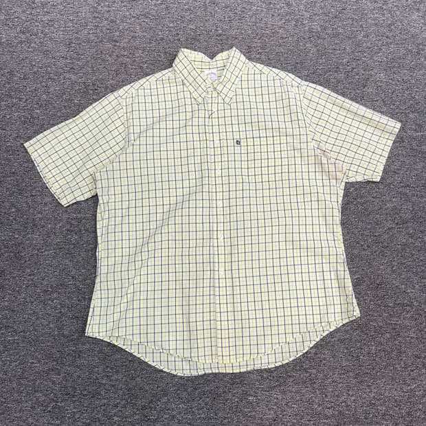 브룩스브라더스 체크 반팔셔츠 p980