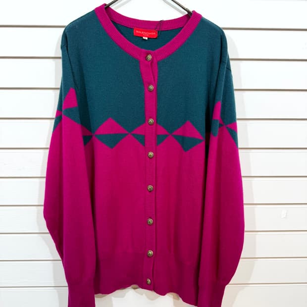 90's BALENCIAGA 발렌시아가 캐시미어 가디건