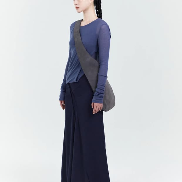 ÉÉ womens twist t-shrit navy m
