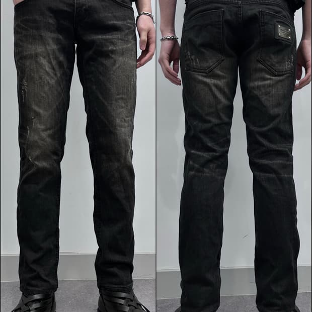 돌체앤가바나 딥 워싱 블랙 데님 