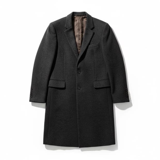 TIME 타임 한섬 롱코트 차콜 100