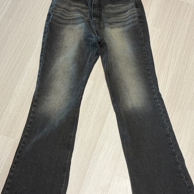 워싱 데님 팬츠