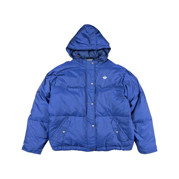 90s Adidas 파이어버드 구스 다운 네이비 패딩 